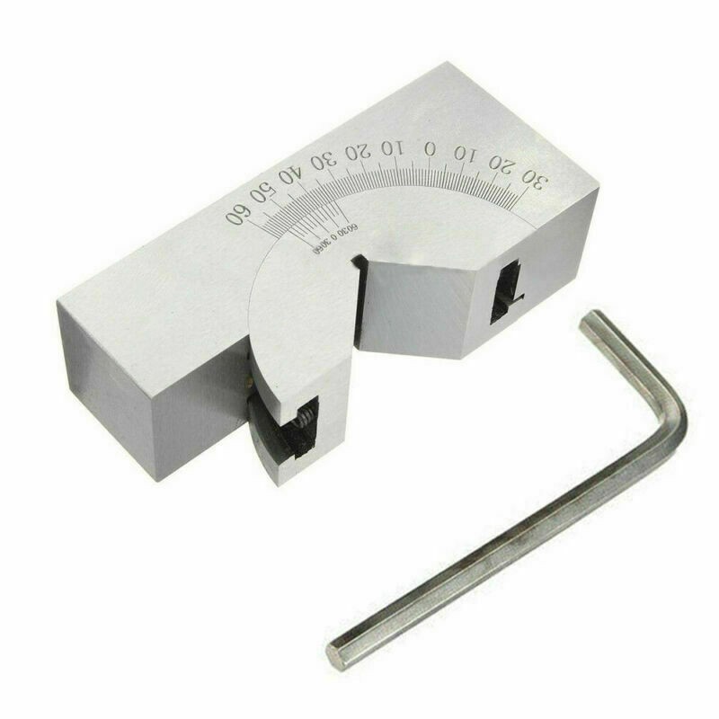 0°-60° Tools Maker Precision Micro Adjustable V Set Angle Gauge Block Milling///