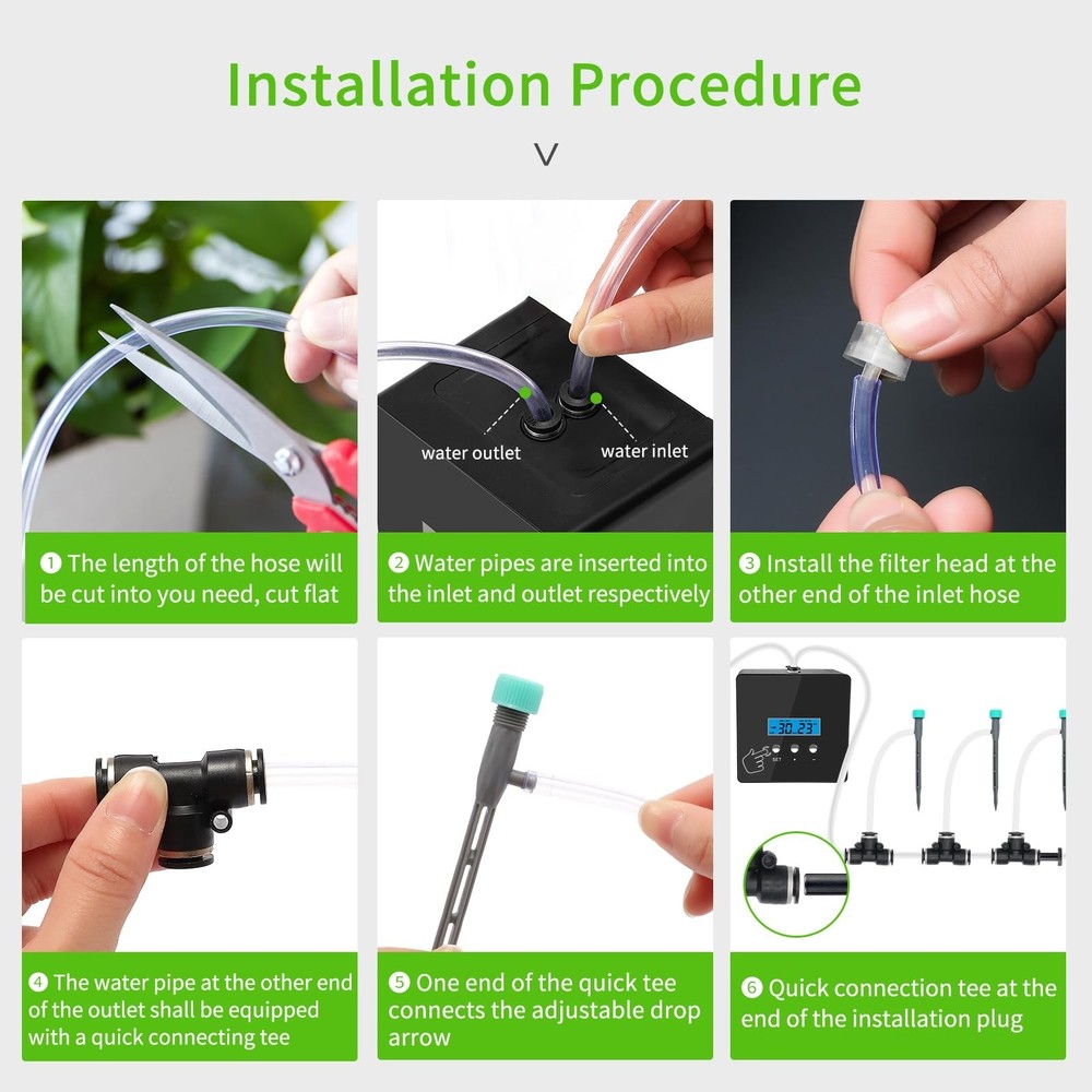 Automatic drip Irrigation System，DIY Indoor Plant Watering System,Self-Pr