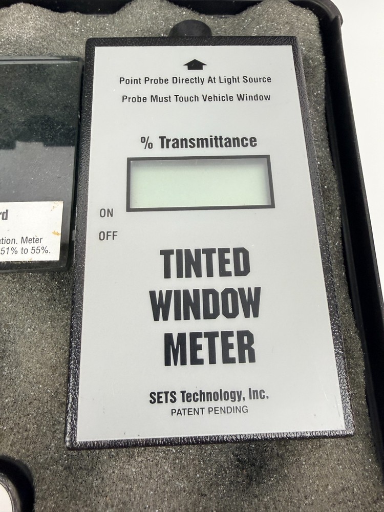 Sets Technology Tinted Window Meter Inspector Measuring Device Untested in Case