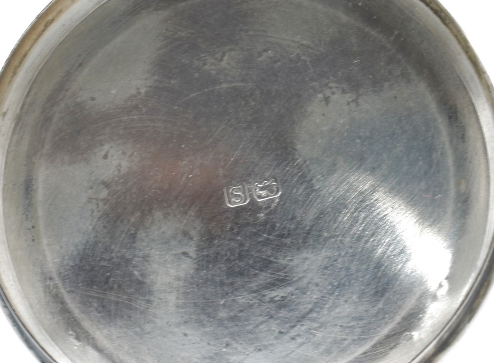Antique Solid Silver Powder Pot Snuff Box William Hutton & Sons 1917