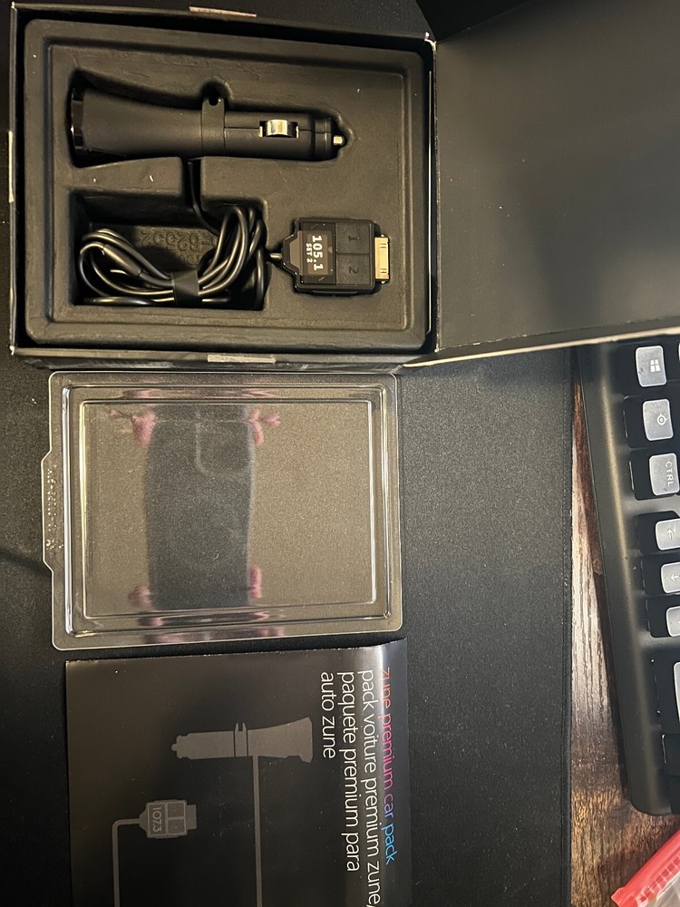 Zune Premium Car Pack FM transmitter and car charger