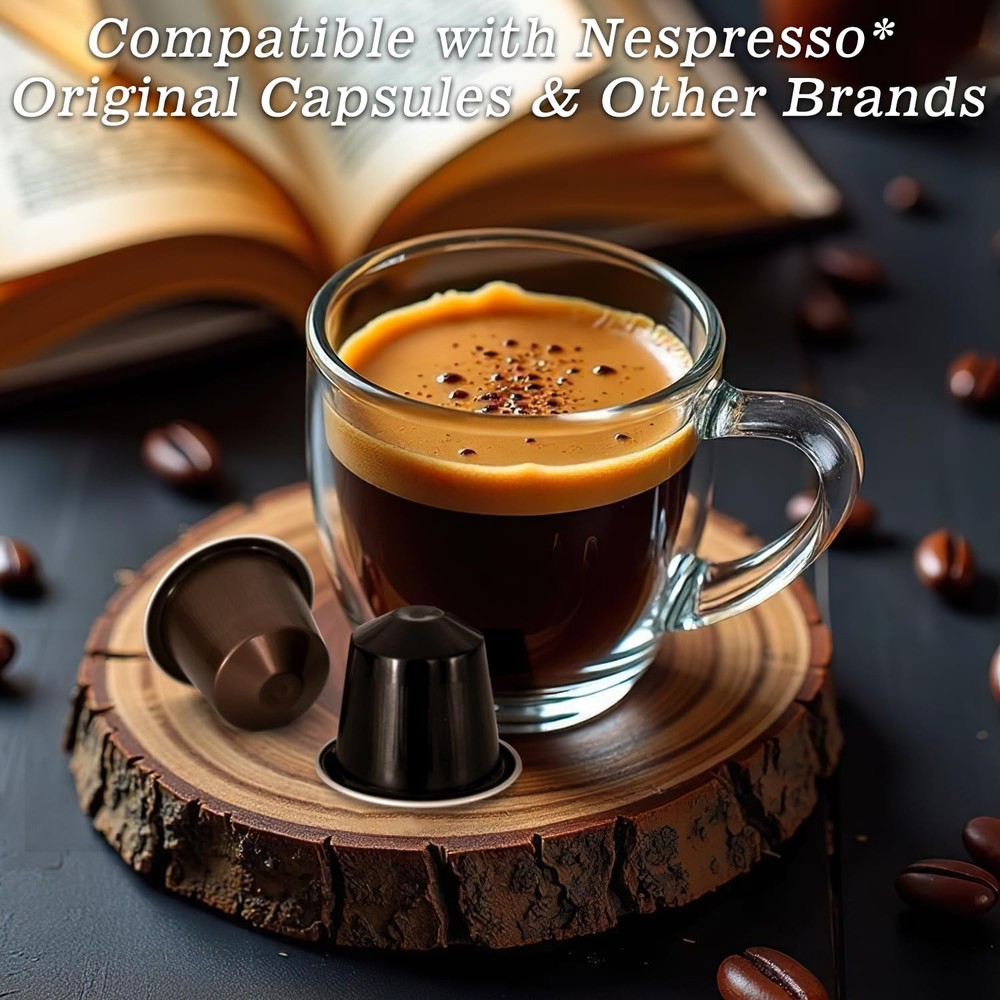 Espresso Machine Single Serve Coffee Machine with Nespresso Pods, Adjustable ...