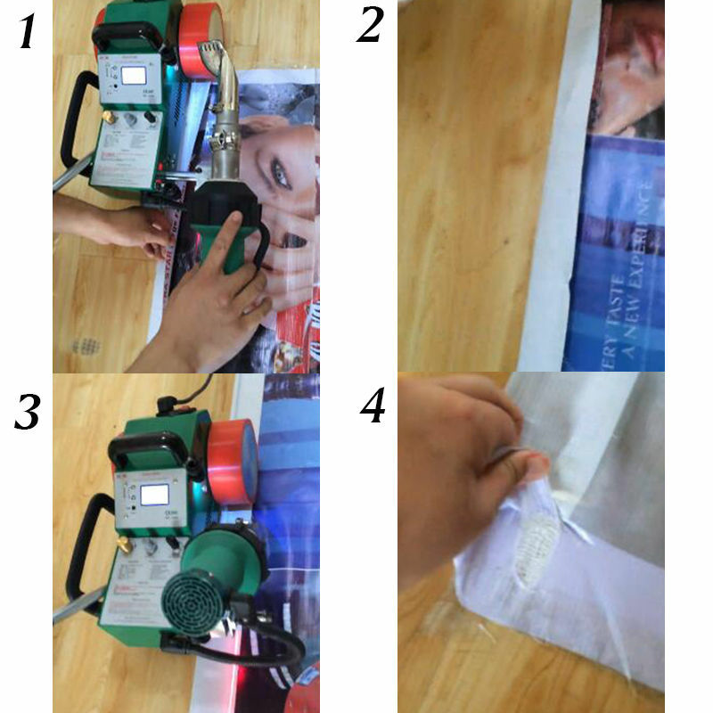 110V Welding Heat Jointer Machine Automatic PVC Banner Automatic 1.8KW