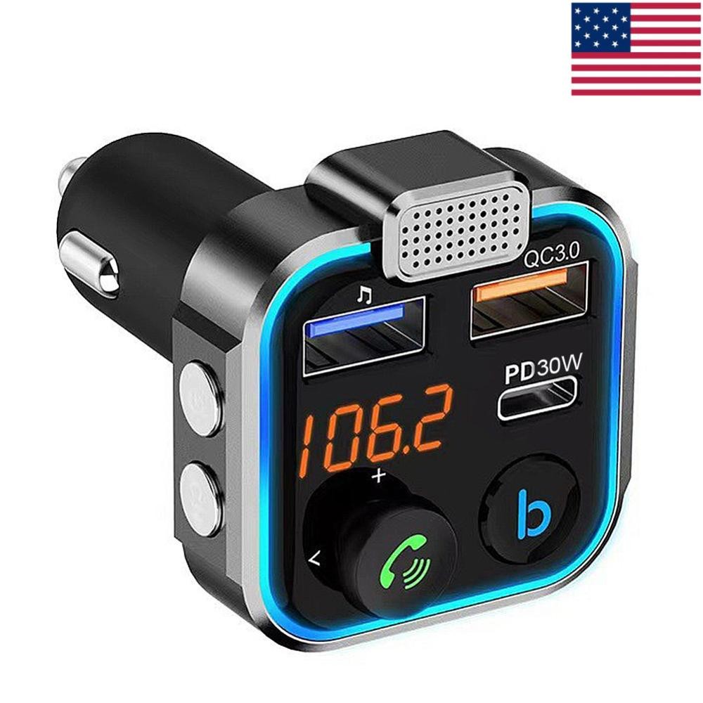 Bluetooth-Compatible 5.0 MP3 Audio Player Hands Free Calling MP3 Player for Car