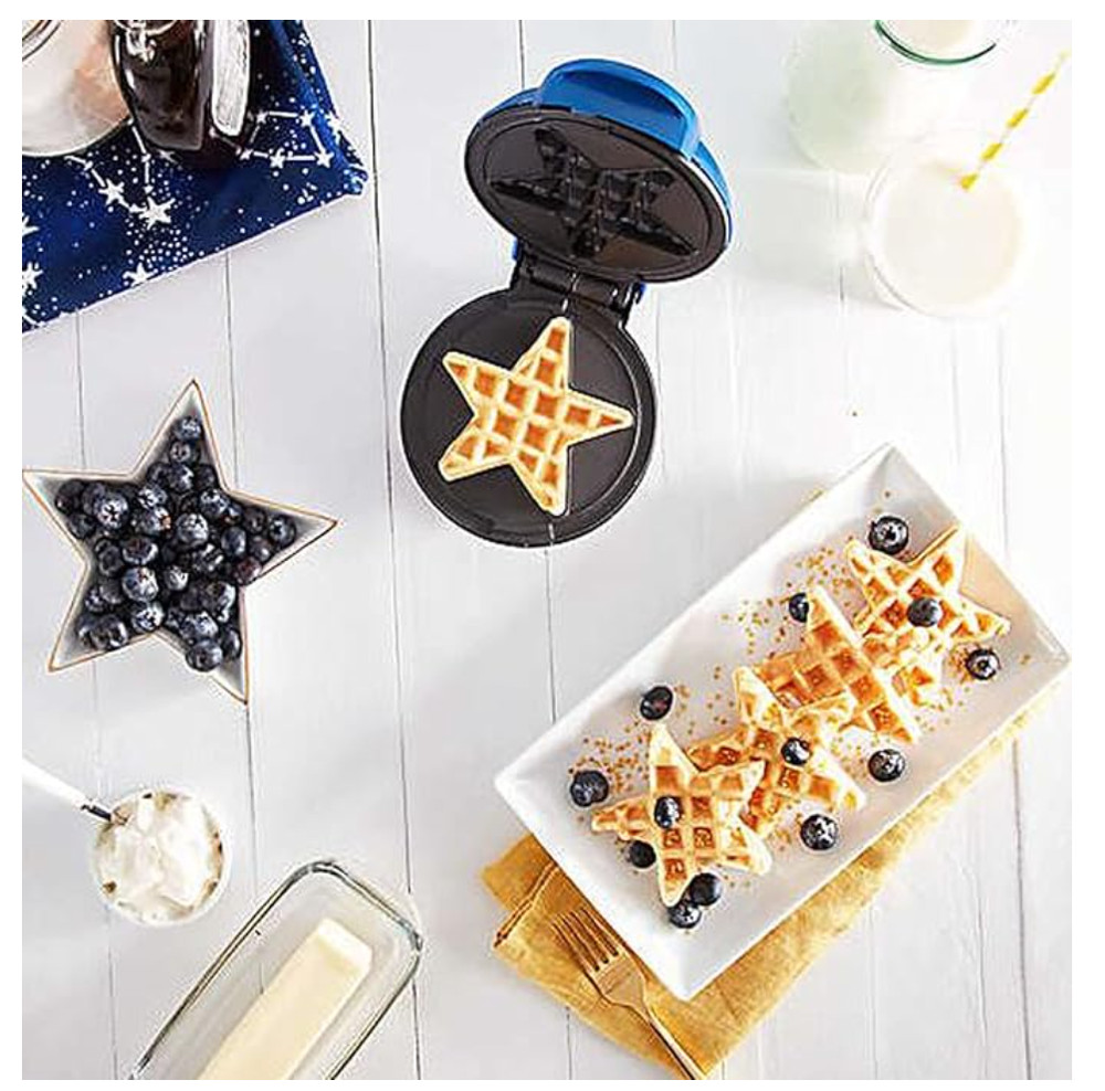 Dash Star Mini Waffle Maker! Waffle Maker Produces 4 Inch Waffles