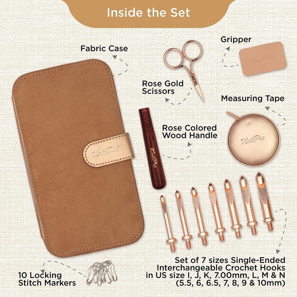 KnitPro Oasis Chunky Interchangeable Crochet Hook Set