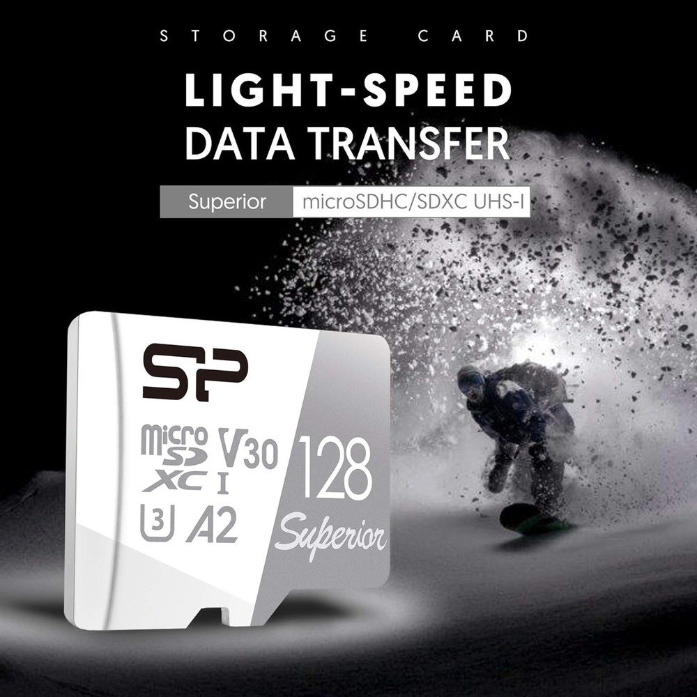 Superior 128GB Micro SDXC Card - Waterproof, Shockproof & Fast Transfer