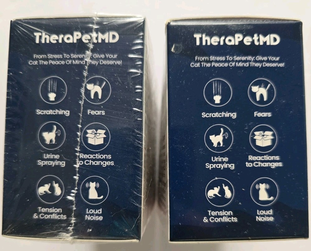 2 TheraPet MD Cat Calming Diffuser Pheromone Refill Kit Multi Anxiety Plug In