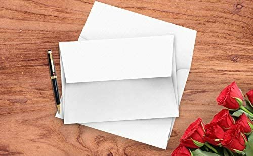 White Square Flap Invitation Envelopes - 250 Per Pack