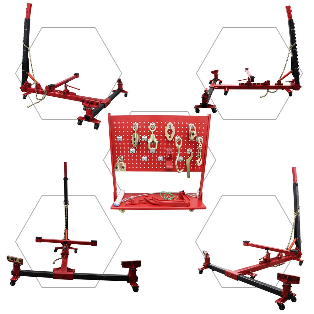 Auto Body Frame Puller Straightener Car Frame Machine 6600lbs Loading Capacity