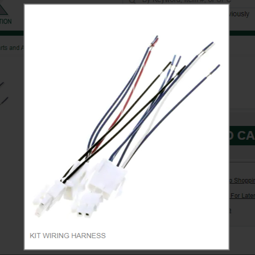 KIT WIRING HARNESS # 1051237-02