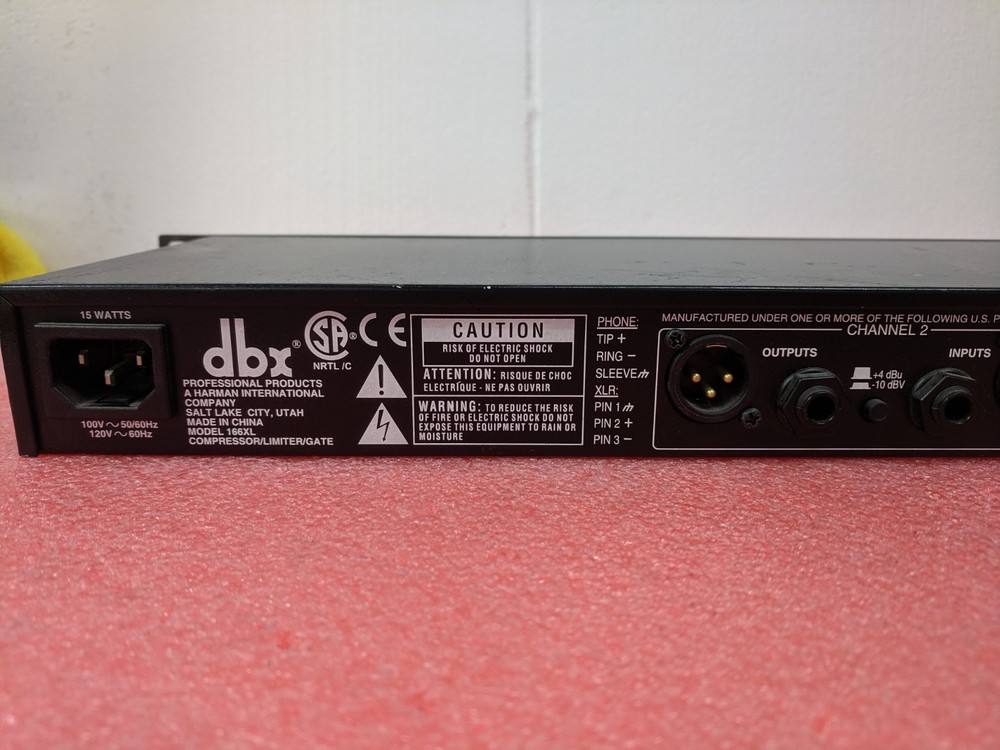 DBX 166XL 2-Channel Compressor Limiter/Gate Effects DSP Processor | REC256*