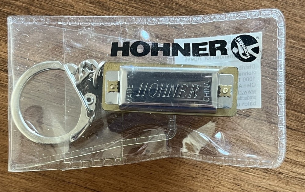 Hohner Miniature 1-1/4” Harmonica Key Ring Small Instrument Authentic NIP