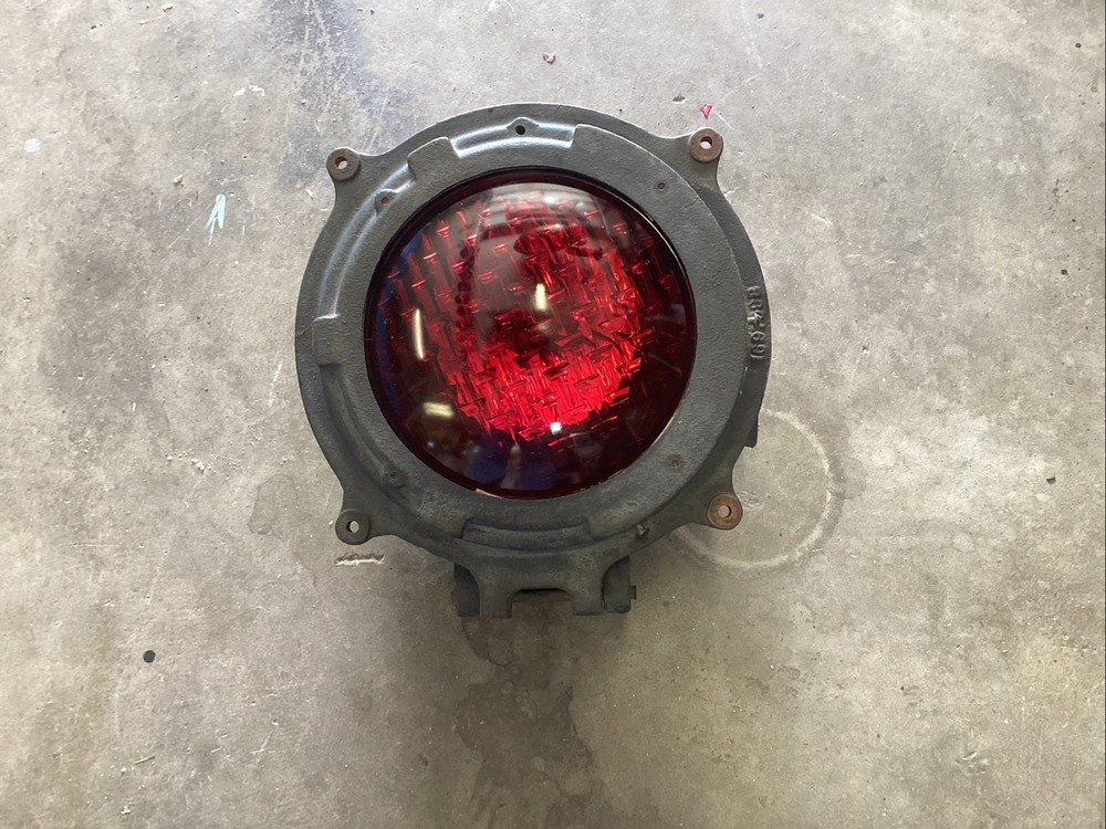 vintage railroad signal light