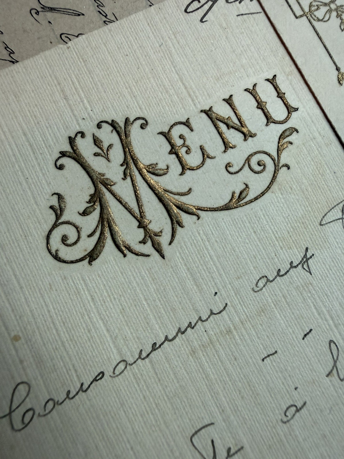 Large Lot Antique Vintage Authentic French Ephemera - Handwritten Letters Photos