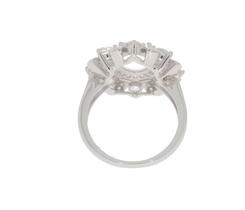 Sterling Silver Semi Mount Ring Setting Oval OV 9x7mm