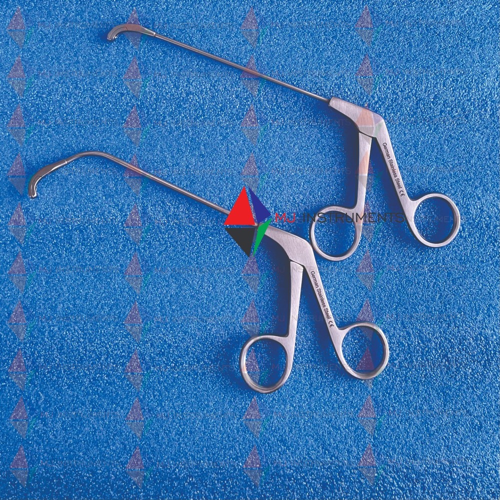 FESS Antrum Polyp Grasping Forceps 10cm Straight & Curved Sinus & Hypophysectomy