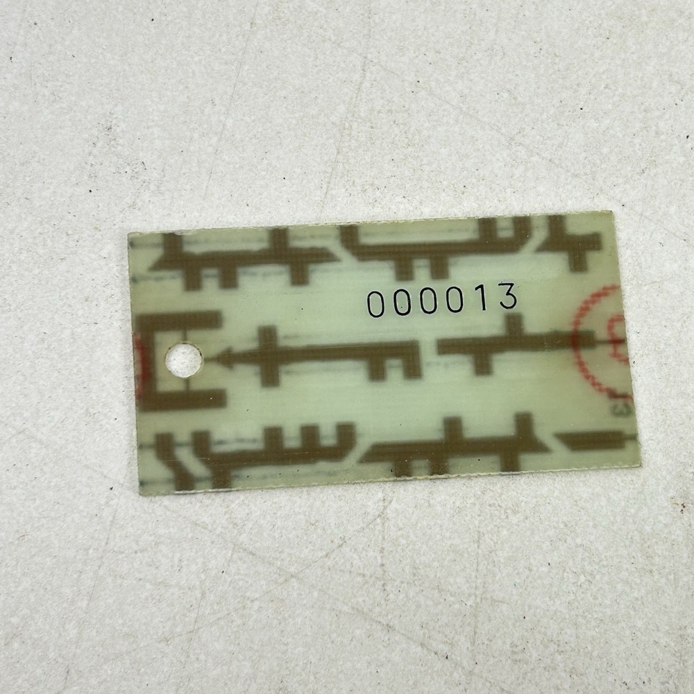 Vintage PCB key Electronic Access Key Keychain Building Office Computer Access 2