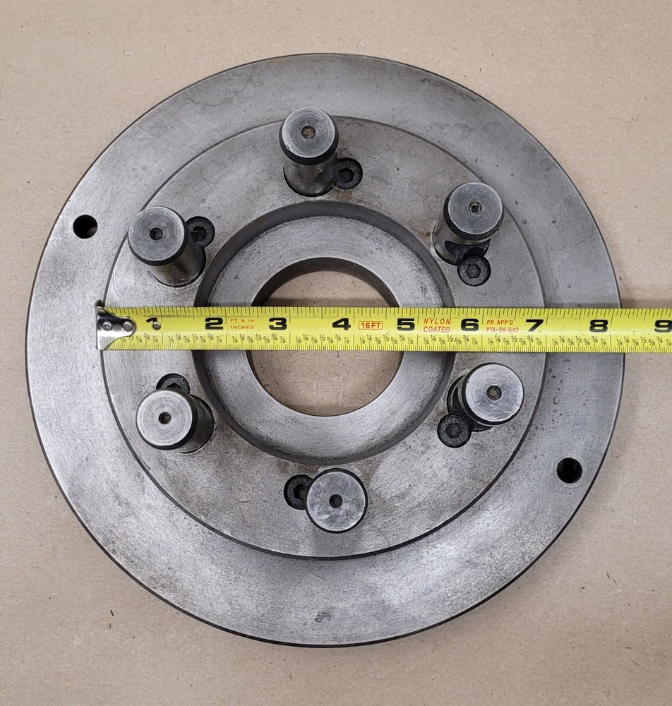 D1-6 Lathe Chuck Back Plate – 10in Overall Diameter