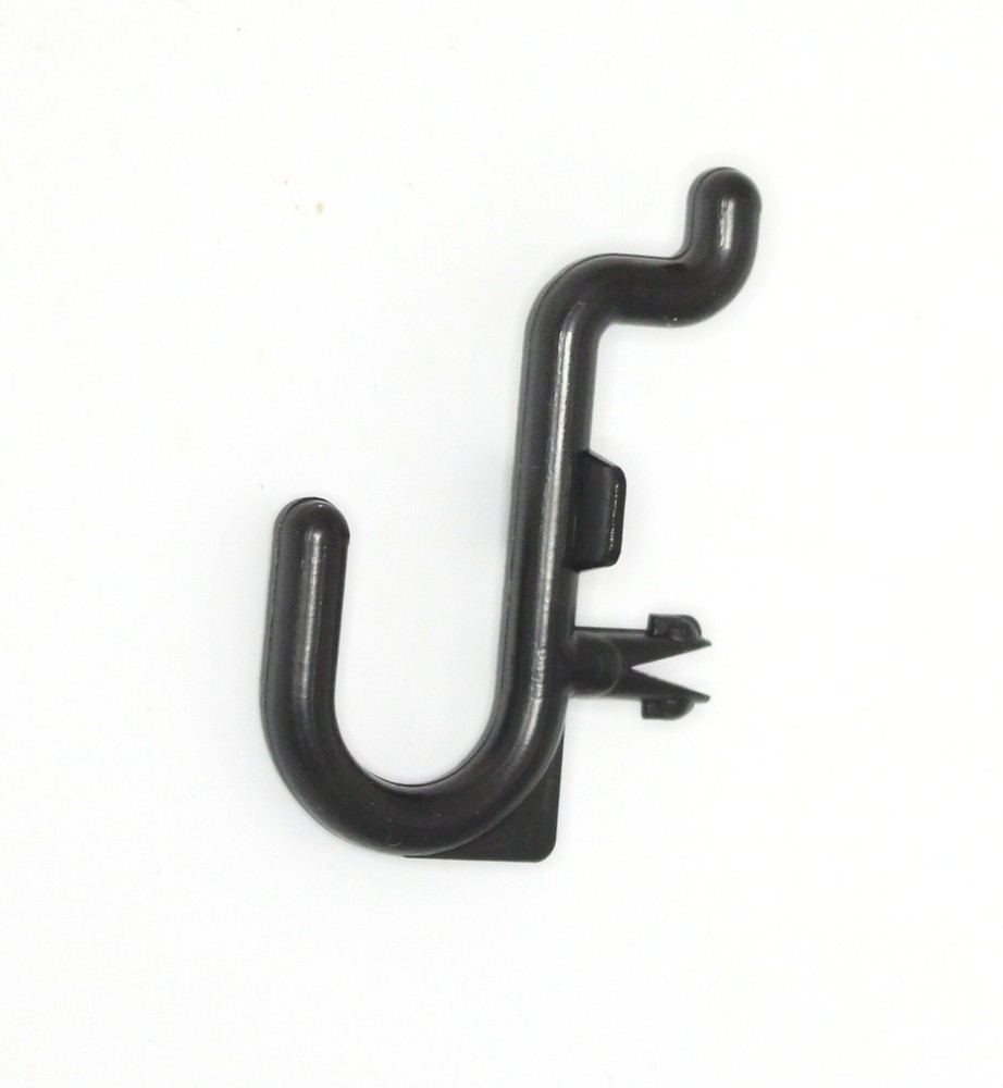 Plastic Black J Hook Peg Board Hook Kit Tool Storage Craft Hooks Pick A Pack