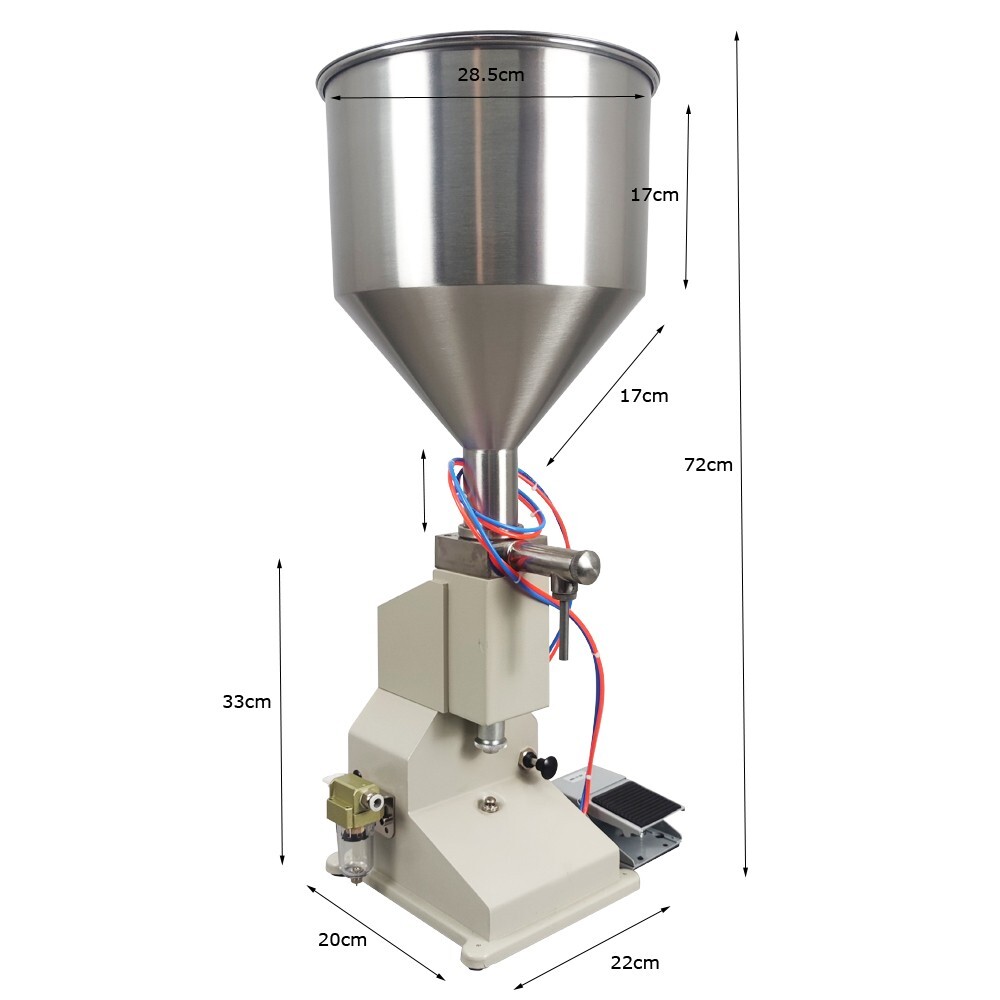 Vertical Auto Pneumatic Quantitative Paste Liquid Dual Purpose Filling Machine