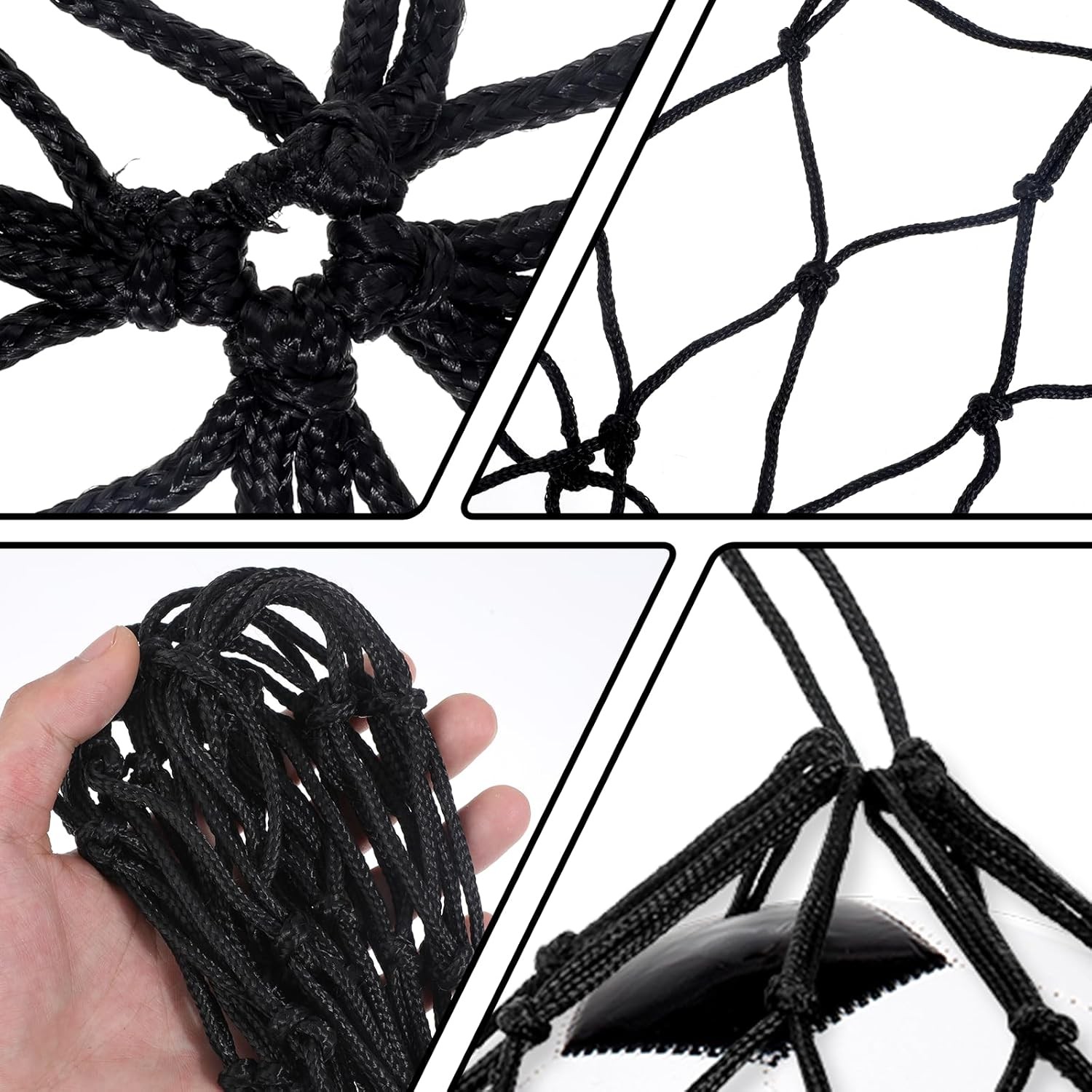 2PCS Soccer Ball Kick Trainer Net with Adjustable Belt for Solo Practice