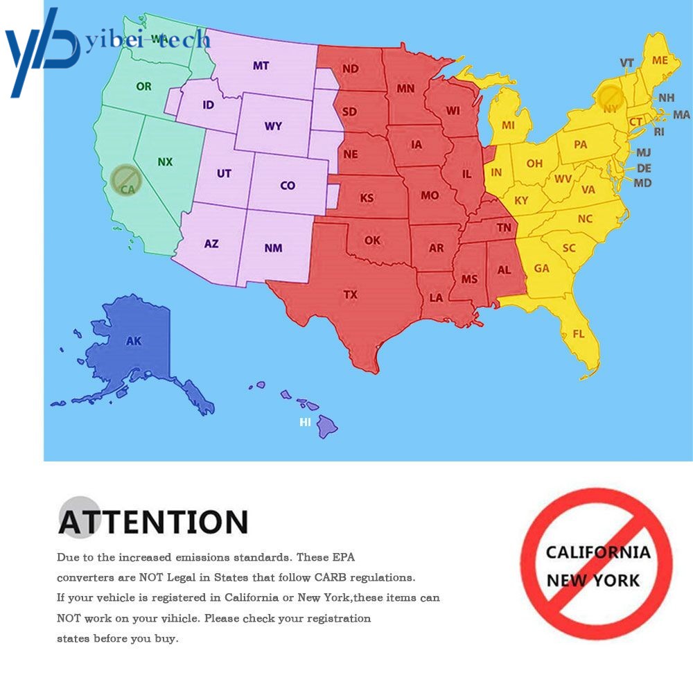 Rear Manifold Catalytic Converter & Flex Pipe For Honda Accord 2.4L 2008-2012