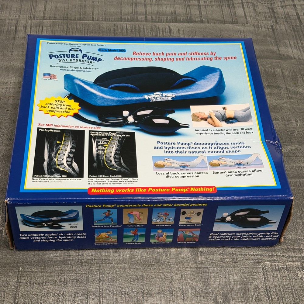 Posture Pump Disc Hydrator Elliptical Rocker Back Model 2000