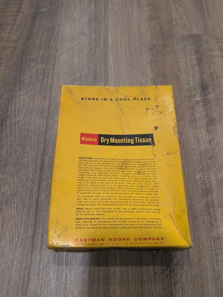 Kodak Dry Mounting Tissue  Sheets 5" x 7"