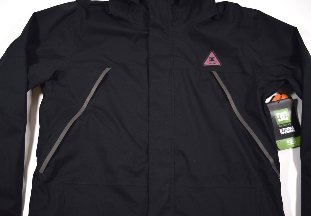 2026 NWT Mens DC Command 45K Technical Snow Jacket $300 L black shell