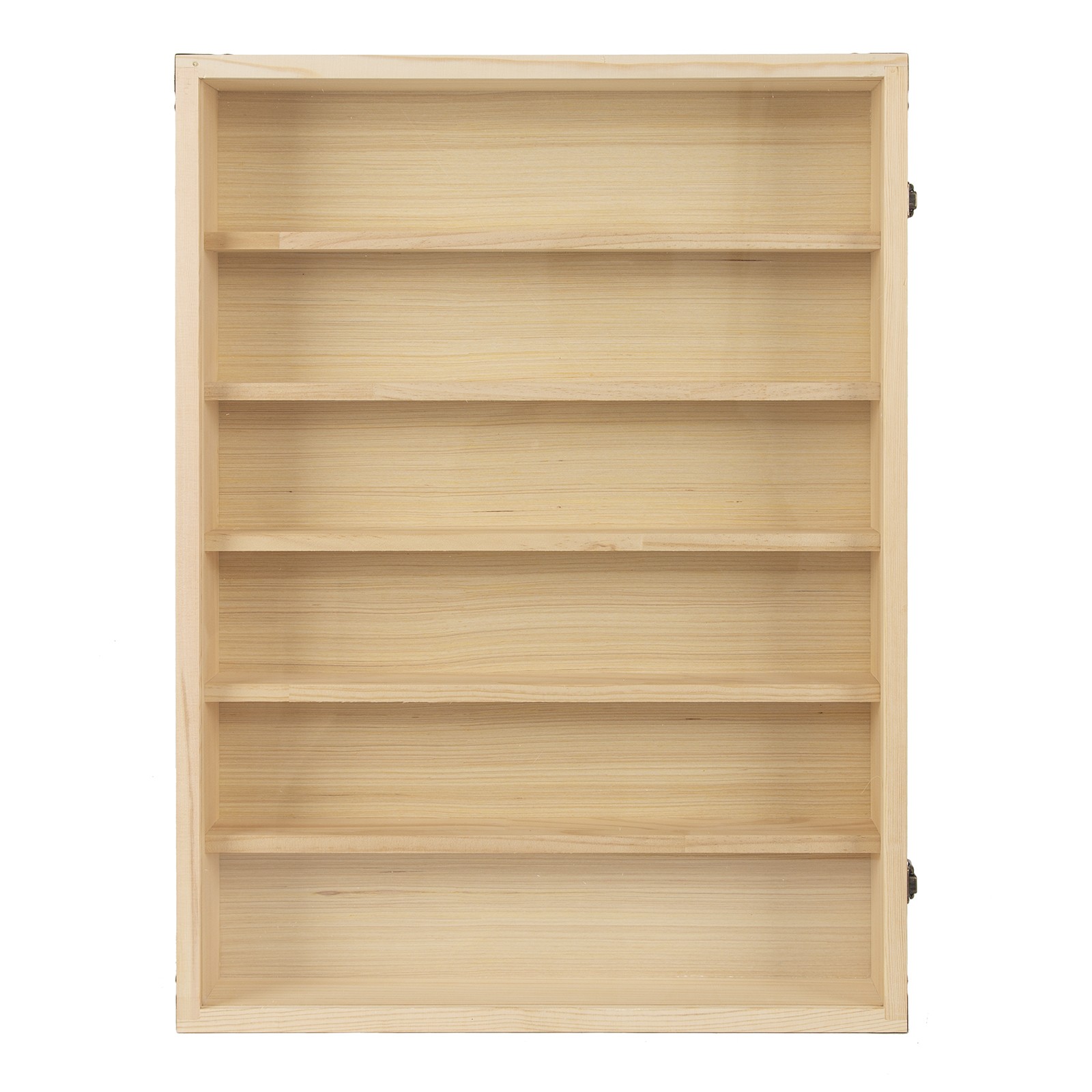 6 Tier Wooden Wall Mounted Display Cabinet Model Toy Collection Locker