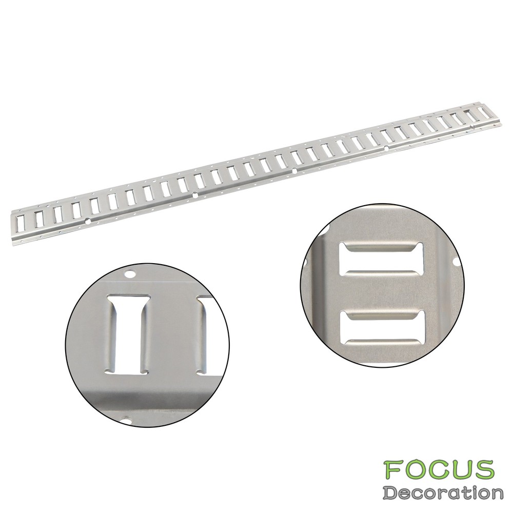 Flexible 6 Pack 5' E Track Tie Down Rail System Silver Heavy Loads Secure Cargo