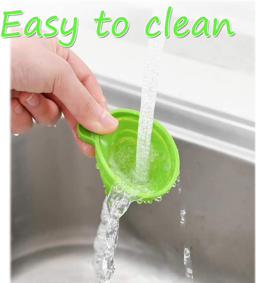 Foldable Kitchen Funnel Collapsible Food Graded Silicone Tool Liquid Transfer