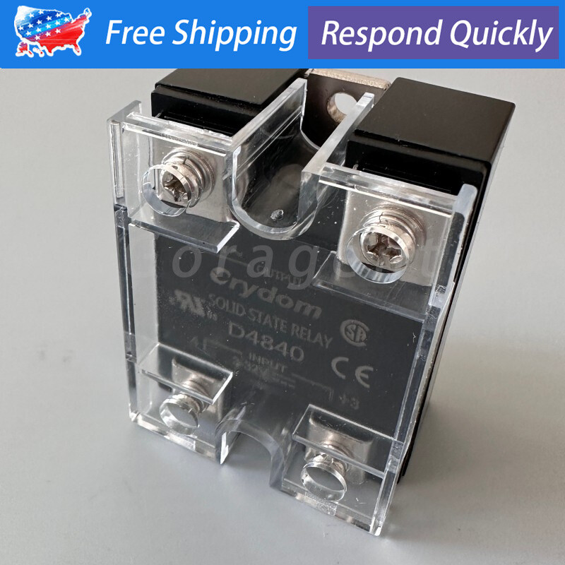2PCS For Crydom D4840 SSR Solid State Relay Output 480VAC 40A Input 3-32VDC US