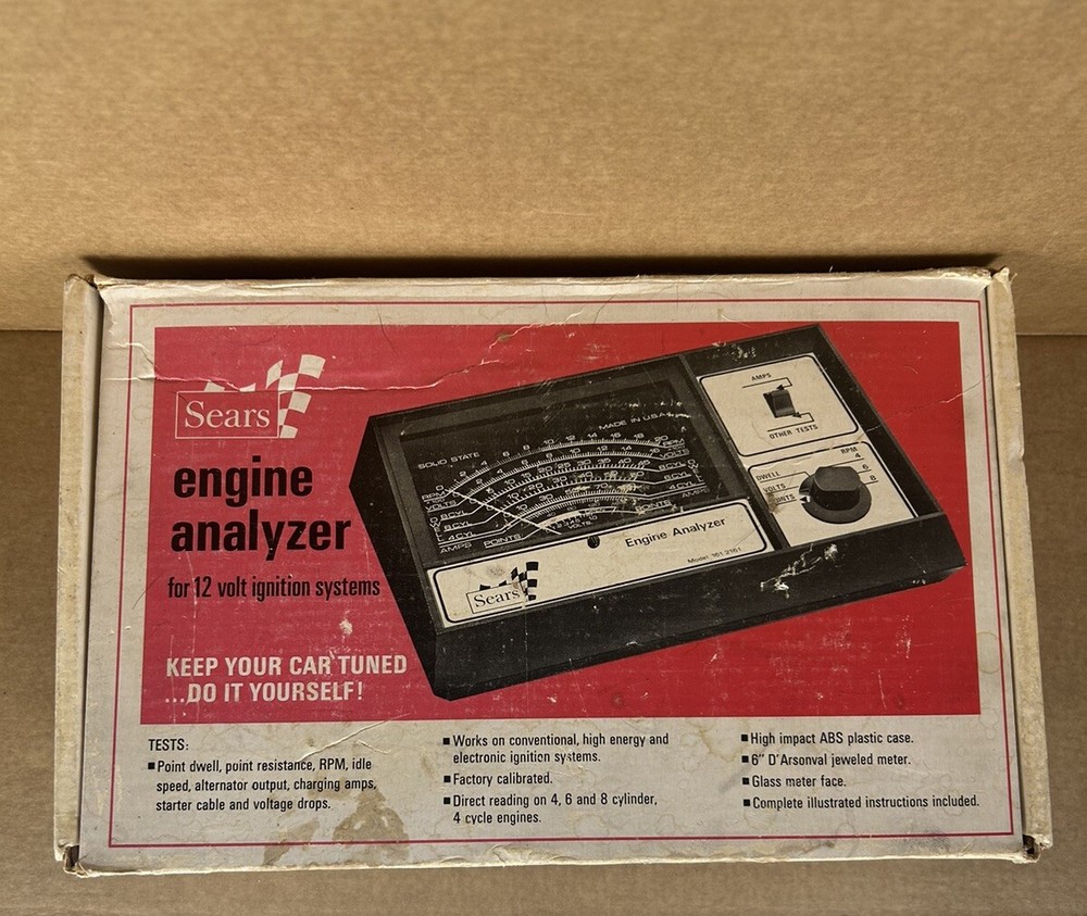 Sears Engine Analyzer For 12 Volt Systems # 161.2161 28 2161