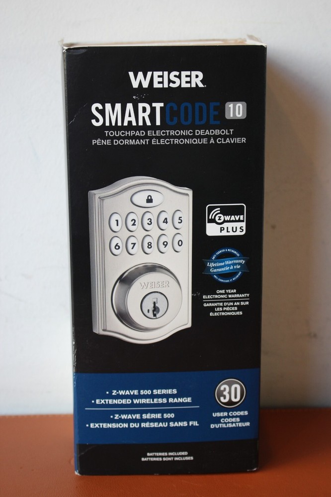 Weiser Smart Code 10 Touchpad Electronic Deadbolt - 9GED18000-016