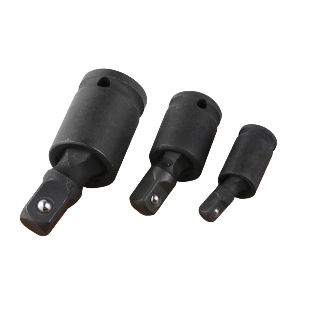 3PCS Impact Wobble Socket Adapter Set 1/4" 3/8" 1/2" Drive Universal Joint Tool