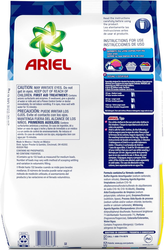 Powder Laundry Detergent, Original Scent, 211 Oz, 132 Loads