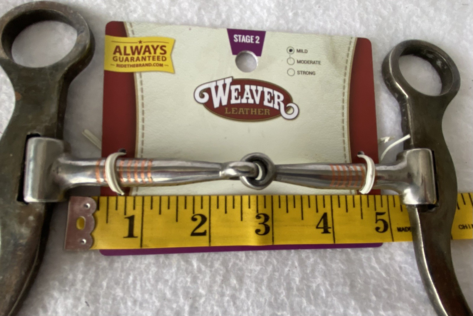 NEW Weaver Silver Mounted Pro Shank Series Heavy Steel Snaffle Bit~SHOW~RANCH