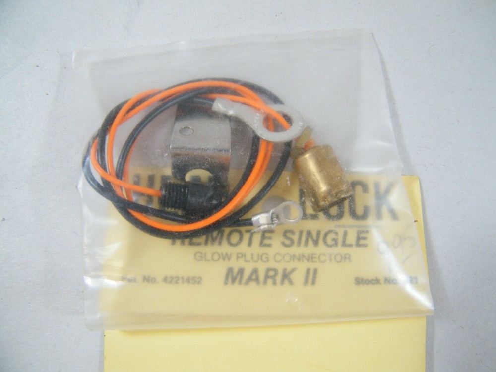 HEAD LOCK RC GLOW PLUG CONNECTOR, CHARGING JACK & REMOTE SINGLE