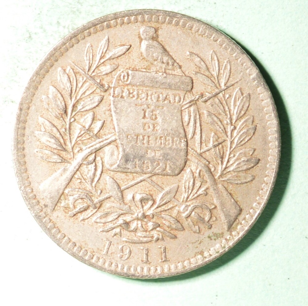 Guatemala 1 Real 1911 - InvD-287