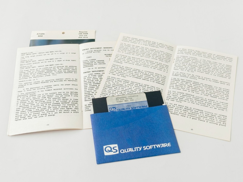 Starbase Hyperion - Quality Software - 1982 / Atari 800
