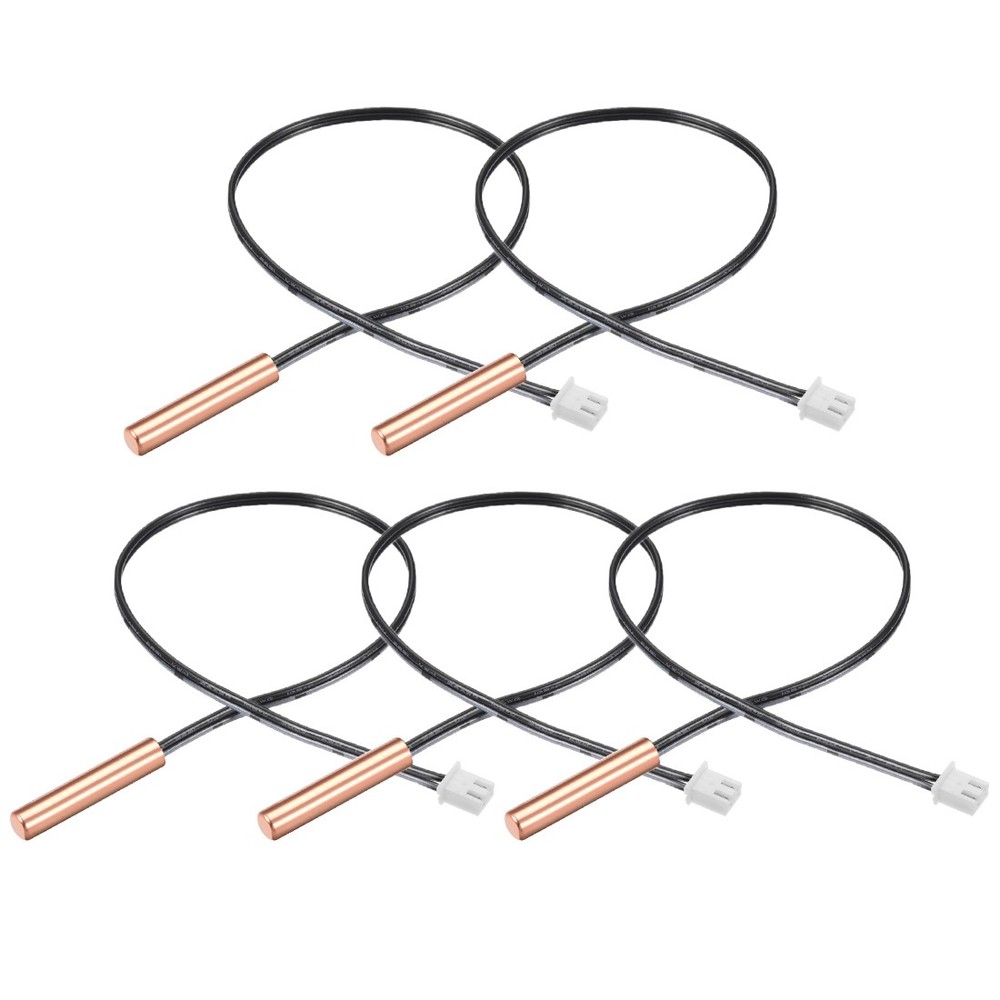5 Pcs 50K NTC Thermistor Probe 15.7" Copper Sensitive Temperature Temp Sensor