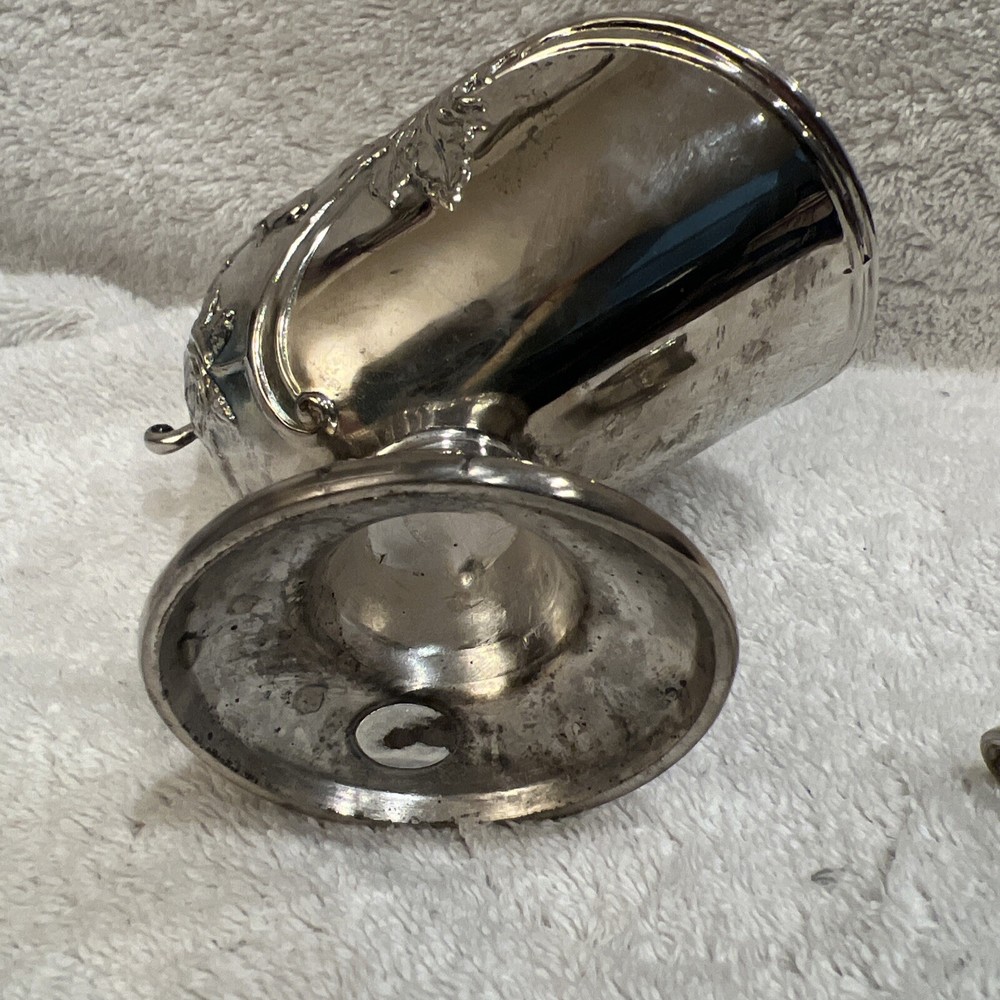Beautiful Centurion Collection Silver Plated Sugar Scuttle With Scoop