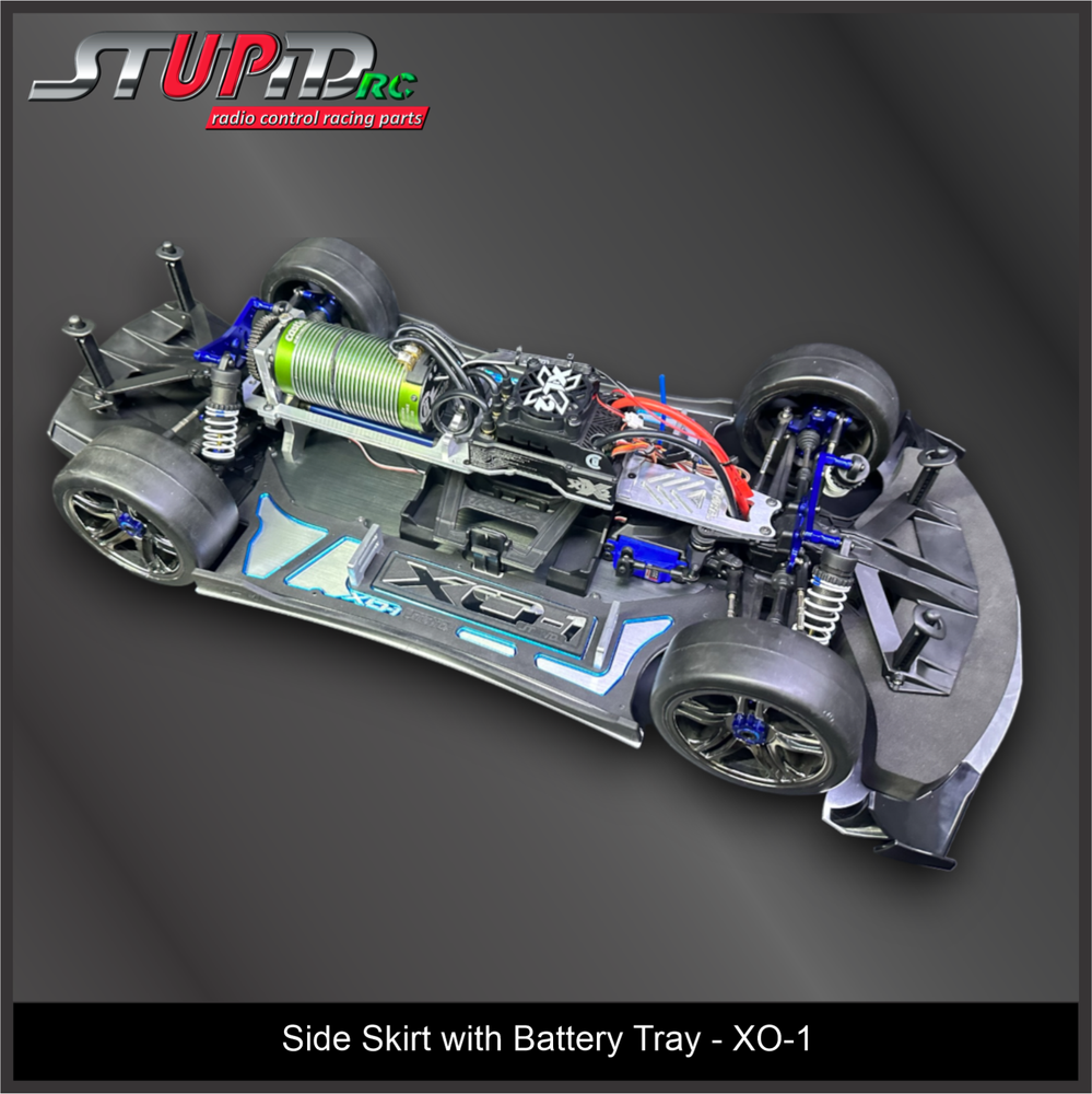 StupidRC XO-1 Compatible Side Skirts with Battery Trays