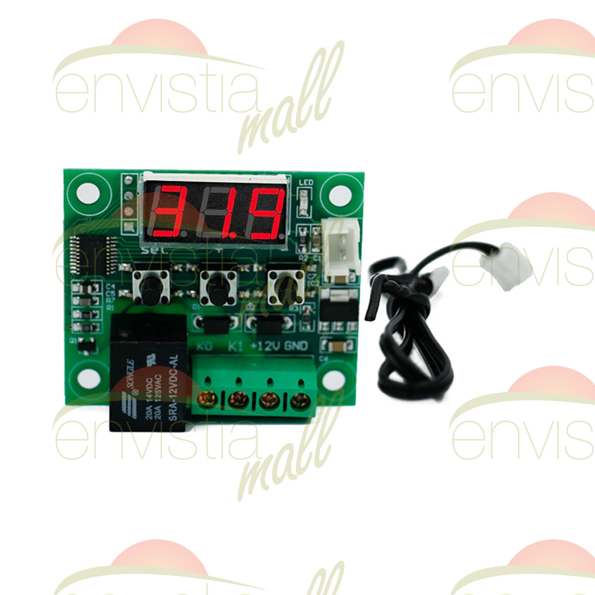 W1209 12V -50-110°C Digital Thermostat Temperature Control Switch Sensor + Case