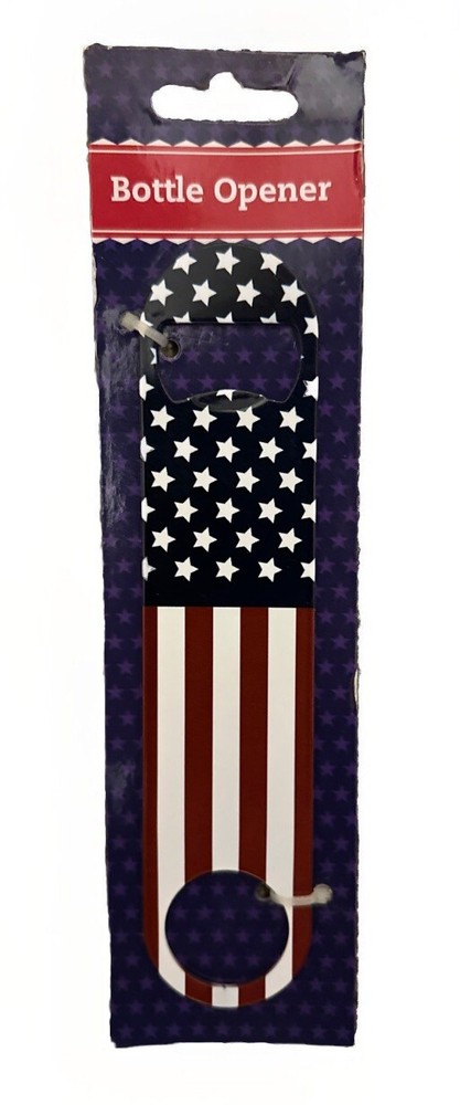 USA Bottle Opener Flag Vertical Logo NEW NWT