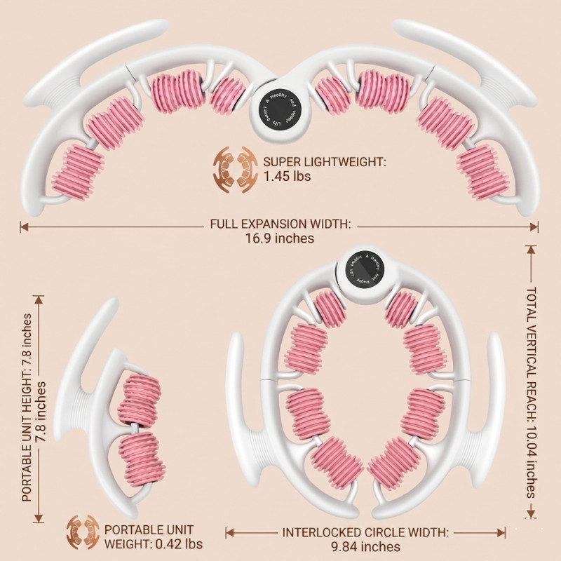 Multi-Use Fascia Roller for Deep Muscle Massage & Smoothing