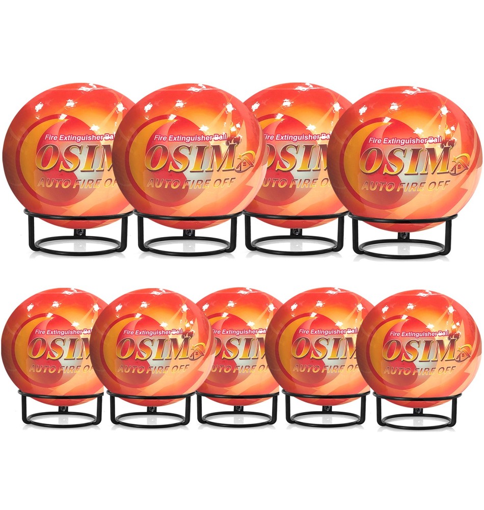 9 PACK Automatic Fire Ball Extinguisher With Bracket for ABCEF Type Fire