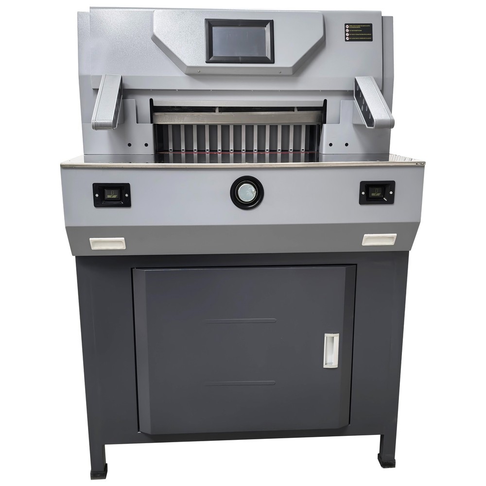520V8 Electric Program Control Paper Cutter Machine, 20.47''/520MM Cutting Width